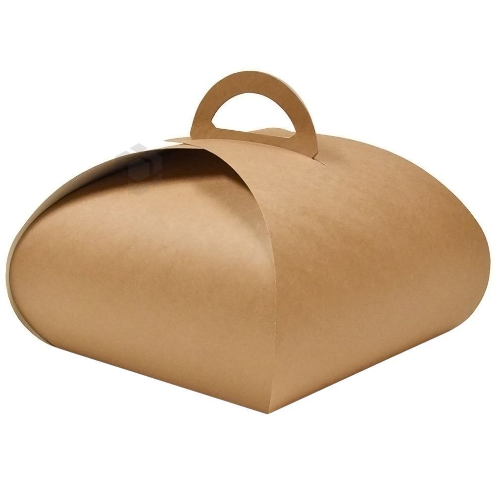 Cake box with handle 25x25x19cm, 25pcs/pack - Pakendikeskus