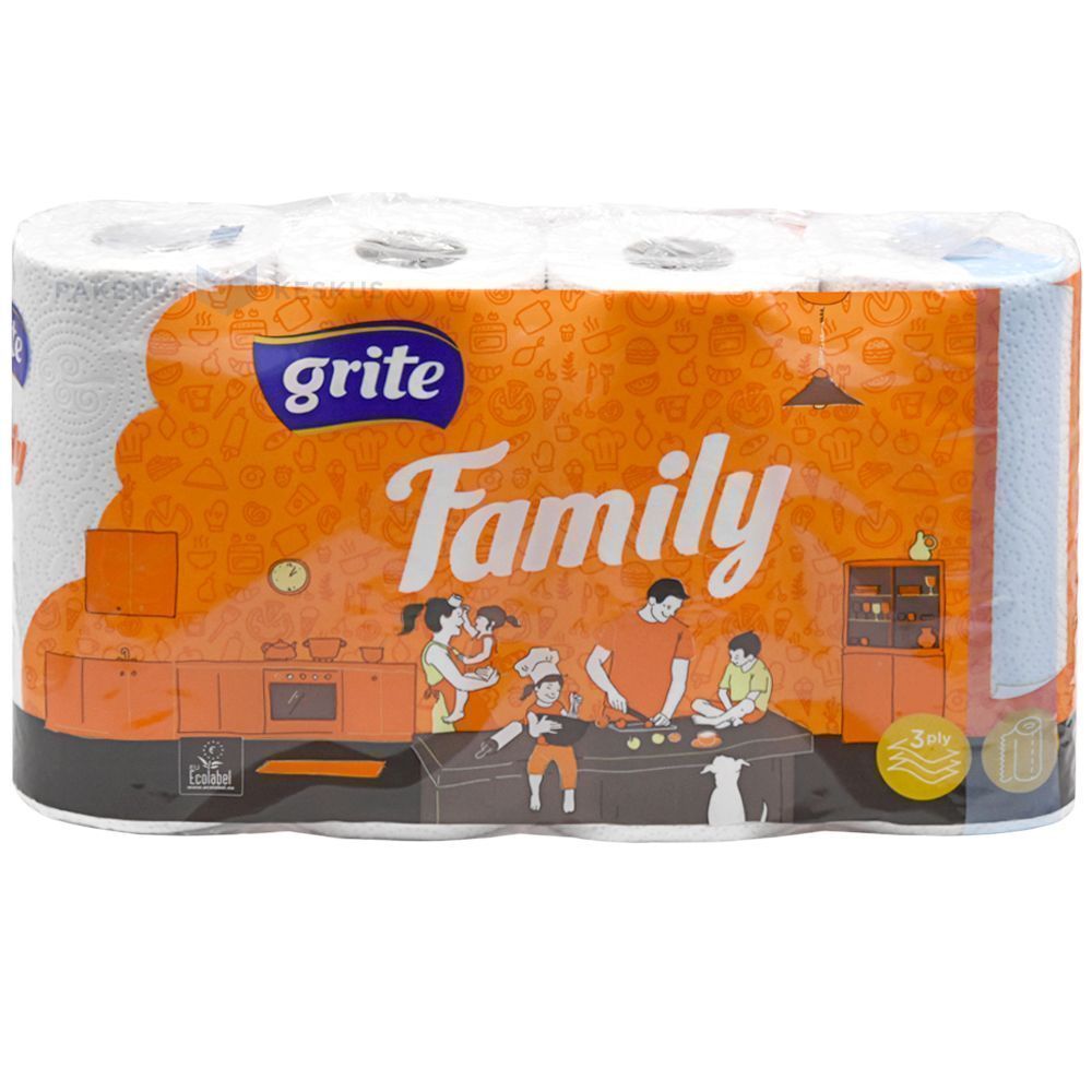 2-kihiline paberkäterätik Grite Family Kitchen 22,4cm lai, rullis 14 ...